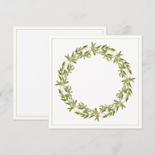 Carte plat Carré THYME WREATH 5,25 pouces