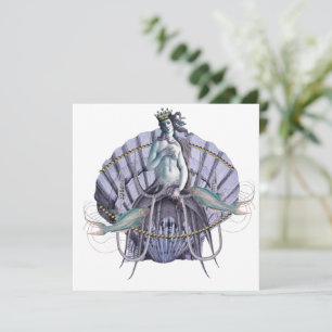 Carte Plat Carré vintage Sea Witch Collage