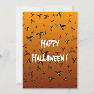 Carte Plat Casquette Halloween Witch