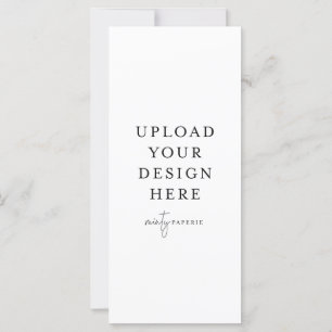 Carte plat de 4 po x 9 po - Portrait