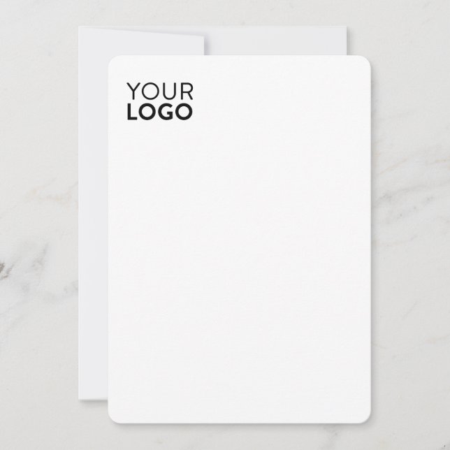 Carte plat de 5 po x 7 po - Arrondi (Devant)