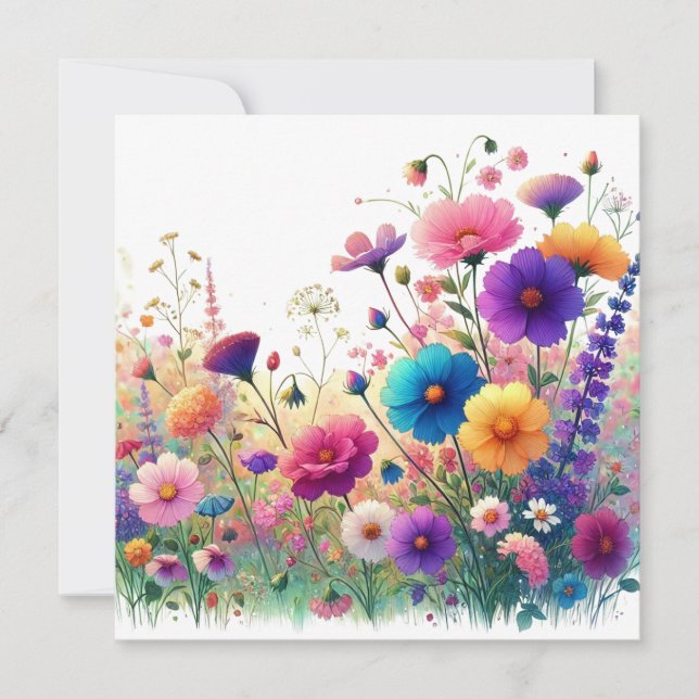 Carte plat fleur sauvage Rhapsody (Devant)