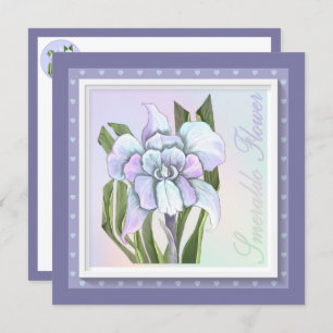 Carte Plat Fleur Smeraldo