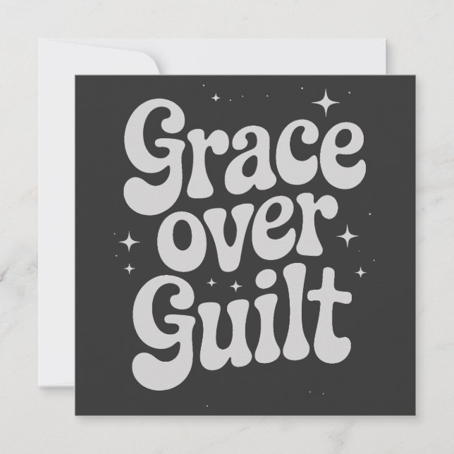 Carte Plat Grace Over Guilt (Devant)