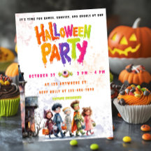 Carte Plat Invitation Night Out de Little Monsters