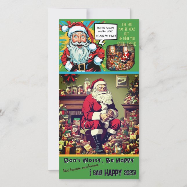 Carte Plat Sad Père Noël Festivates (à partir de 1 (Devant)