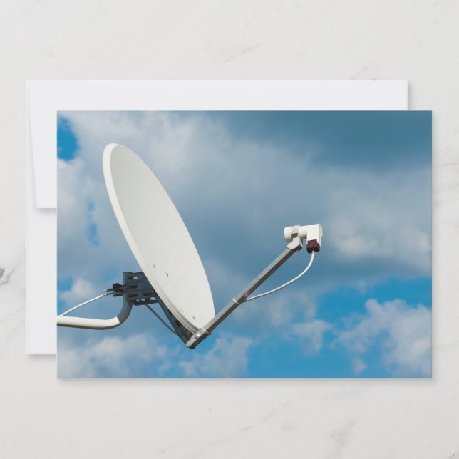 Carte Plat satellite (Devant)