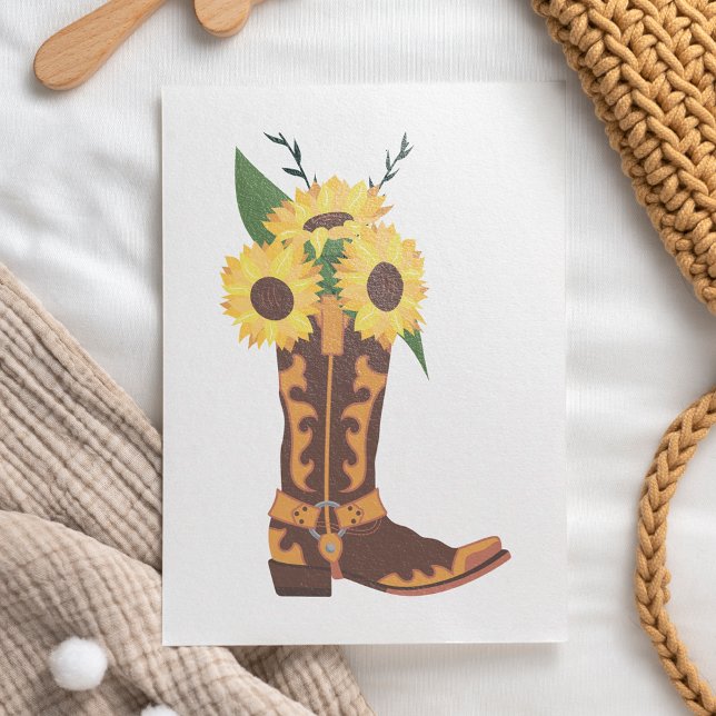 Carte Plat Sunflower Cowboy (Créateur téléchargé)