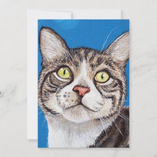 Carte plat Tabby Cat Peinture