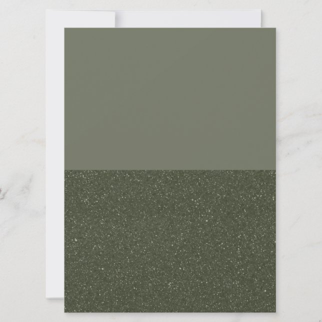 Carte Plat Verte Split Moss - Texturée en bas (Devant)
