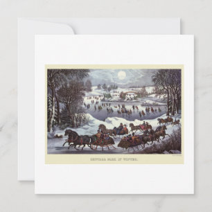 CARTE PLAT : VINTAGE NOËL : Central Park
