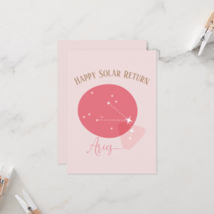 Carte plat Zodiac Bird Aries