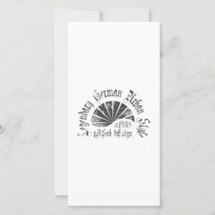 Carte plate  8" x 4"