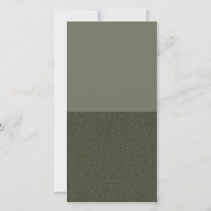 Carte plate à texture fendue vert mousse – Personn