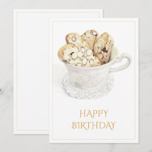 CARTE PLATE BISCOTTI Joyeux Anniversaire 5x7