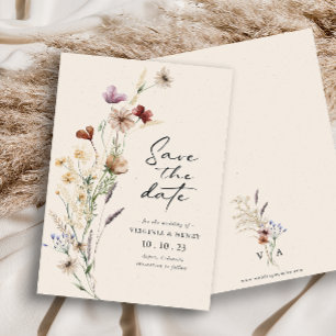 Carte plate de rappel Boho