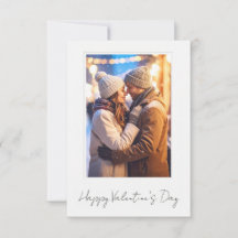 Carte plate de Saint-Valentin 'Clean & Simple Happ