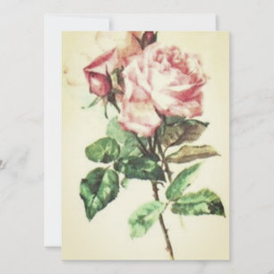 Carte plate d'invitation du jour du mariage