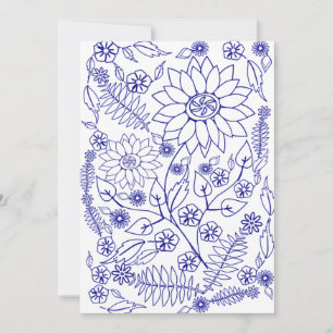Carte plate doodle
