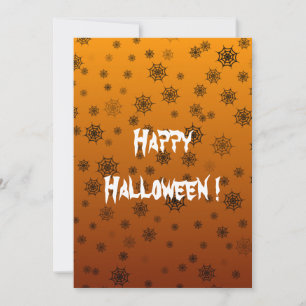 Carte plate Halloween Spider Web
