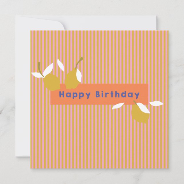 Carte plate Love Lemonade (Devant)