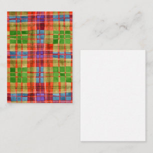 Carte plate MAC RAE TARTAN 3,5x2,5