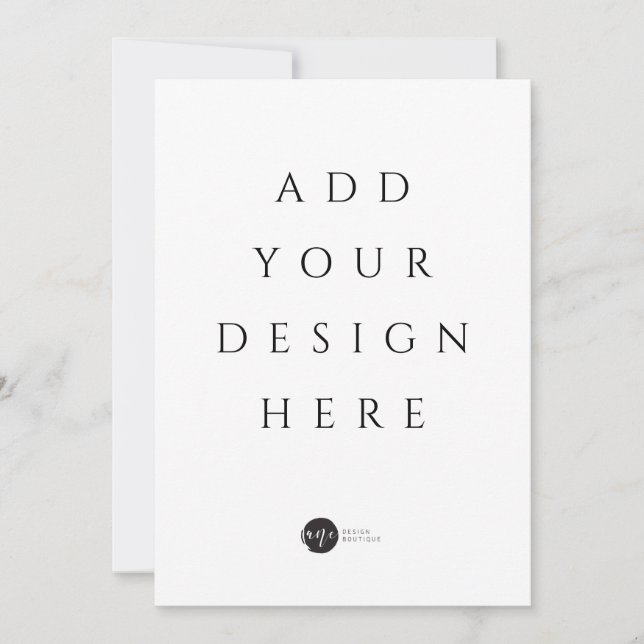 Carte plate / Menu / Invitation 13" x 18" (Devant)