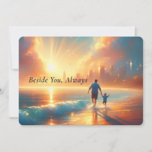 Carte plate personnalisée à vos côtés toujours - O