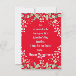 Carte plate Valentine's Day