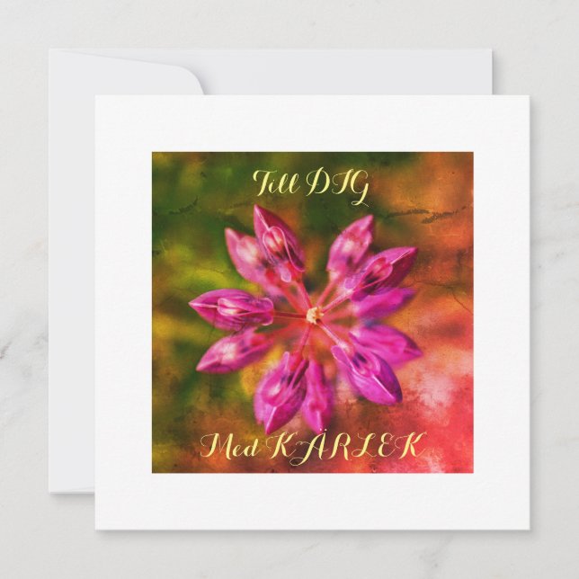 Carte Platt kort Hälsningskort (Devant)