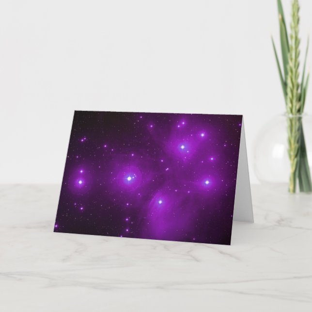 Carte Pléiades en violet (Devant)