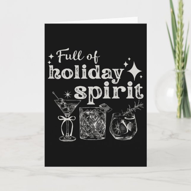 Carte Plein de vacances Spirit Vin Tail Noël fête (Devant)