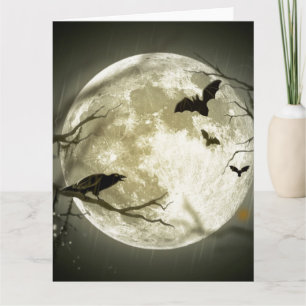 Carte Pleine lune Halloween