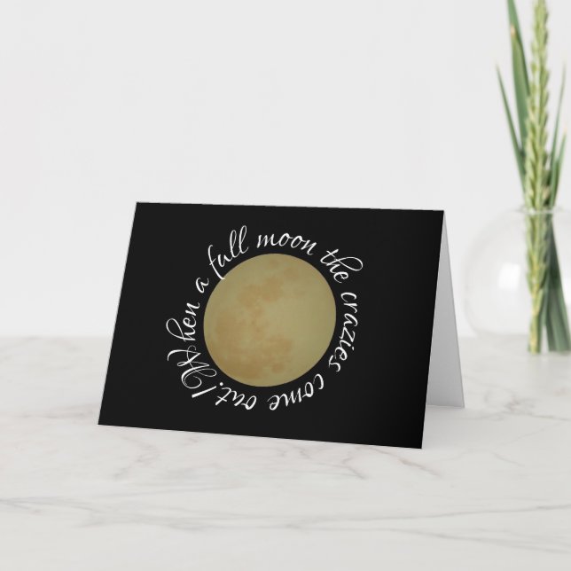 Carte Pleine lune, Joyeux Halloween (Devant)