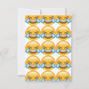 Carte Pleurer de rire Larmes de joie émoji