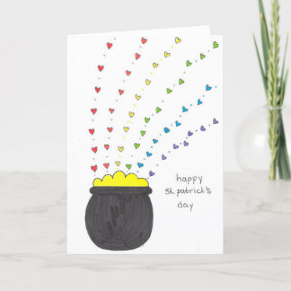 Carte pliante Pot of Gold St. Patrick's Day