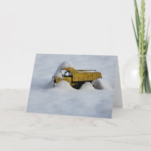 Carte pliée 5 pouces x 7 pouces    Neige