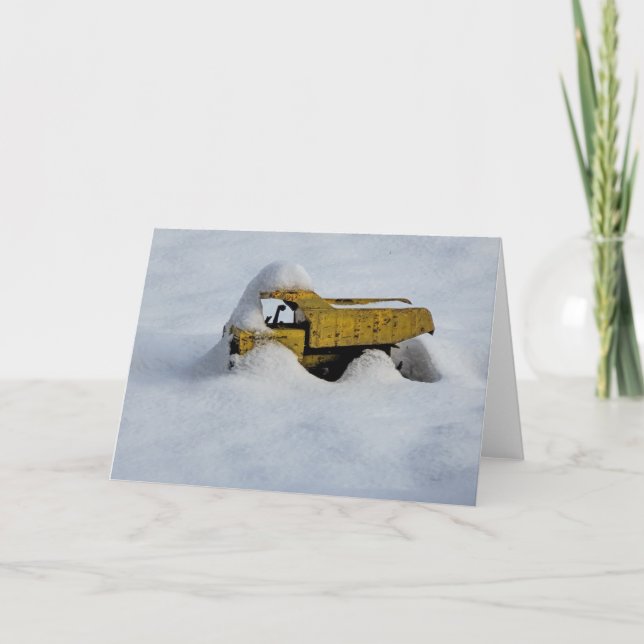 Carte pliée 5 pouces x 7 pouces || Neige (Devant)