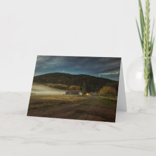 Carte pliée 7 pouces x 5 pouces    La grange à la 