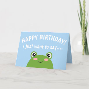 Carte pliée à la grenouille