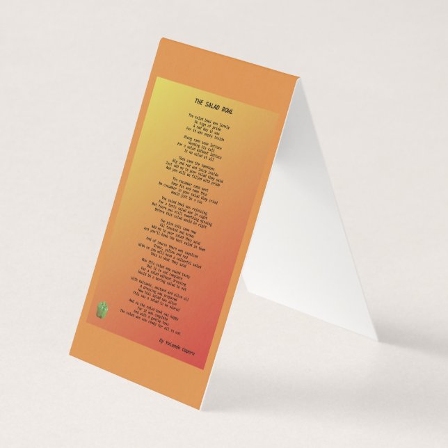 Carte Pliée À La Salade Bowl (Front)