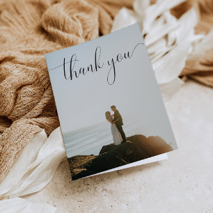 Carte pliée avec Carte de remerciements Mariage ph