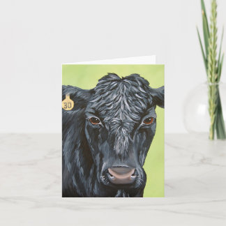 Carte pliée Black Angus