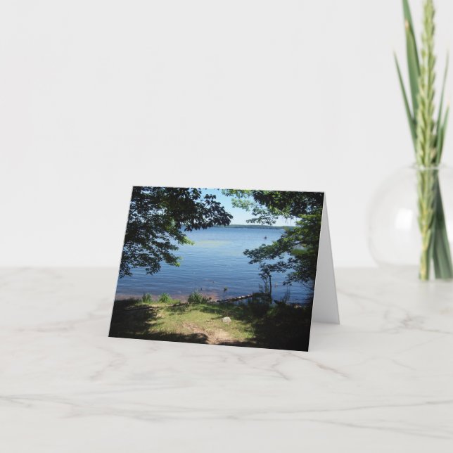 Carte pliée blanche du lac Hamlin (Devant)
