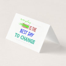 Carte pliée « Chaque jour est le meilleur jour »