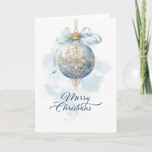 carte pliée de noël, personnalisable à l'intérieur (Devant)
