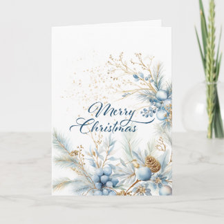 carte pliée de noël, personnalisable à l'intérieur