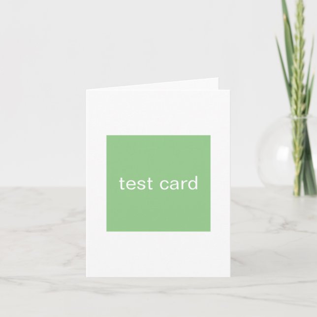 carte pliée de test (Devant)