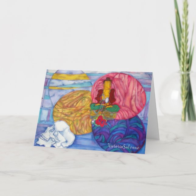 CARTE PLIÉE DES RÊVES DE BUDDHA (Devant)