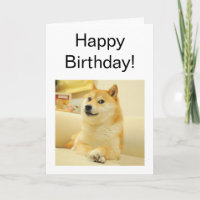 Carte pliée Doge Dog Meme